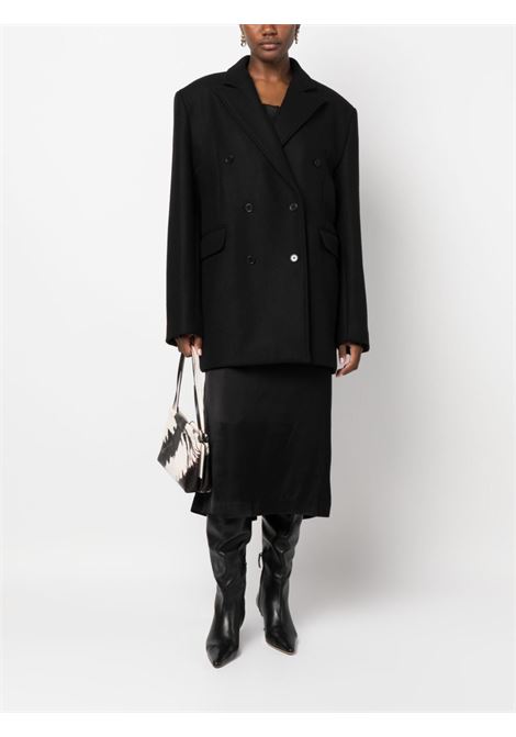 Cappotto Koon doppiopetto in nero Loulou Studio - donna LOULOU STUDIO | KOONBLK